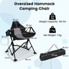 Oversized Hammock Camping Chair with Cup Holder-Black