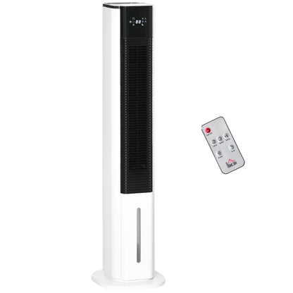 HOMCOM Portable Air Cooler in White