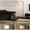 HOMCOM LED Floor Lamp with Remote Control - Black