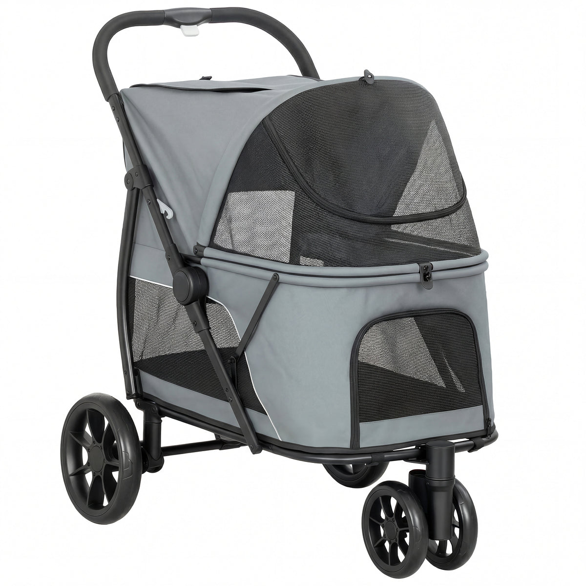 PawHut Dog Stroller in Grey