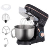 HOMCOM Stand Mixer, 5L Food Mixer for Baking, 6 Speeds and Pulse Setting, 1400W Cake Electric Kitchen Mixer with Dough Hook, Whisk, Stainless Steel Bowl, Splash Guard, Beater, Black