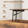 HOMCOM Lift-Top Coffee Table, with Storage - Rustic Brown