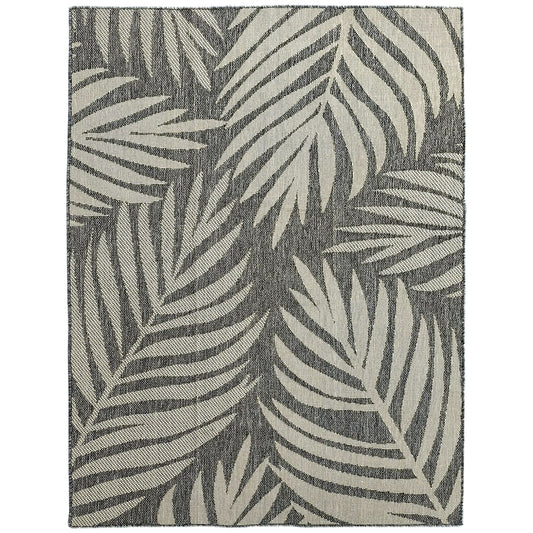 HOMCOM UV Resistant Indoor & Outdoor Area Rug in Grey
