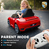 AIYAPLAY Kids Electric Car, 12V Licensed RUF GT Ride on Car with Suspension, Remote Control, Music, for 3-5 Years, Red