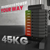 HOMCOM Multi-Exercise Gym Station, with 45kg Weight Stack, for Full Body Workout