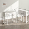HOMCOM 80 cm Drop Leaf Writing Work Desk - White