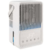 HOMCOM Desk Fan with Humidifier and RGB Light Portable Table Fan with 550ml Water Tank White