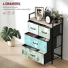 HOMCOM 4-Drawer Chest of Drawers - Blue