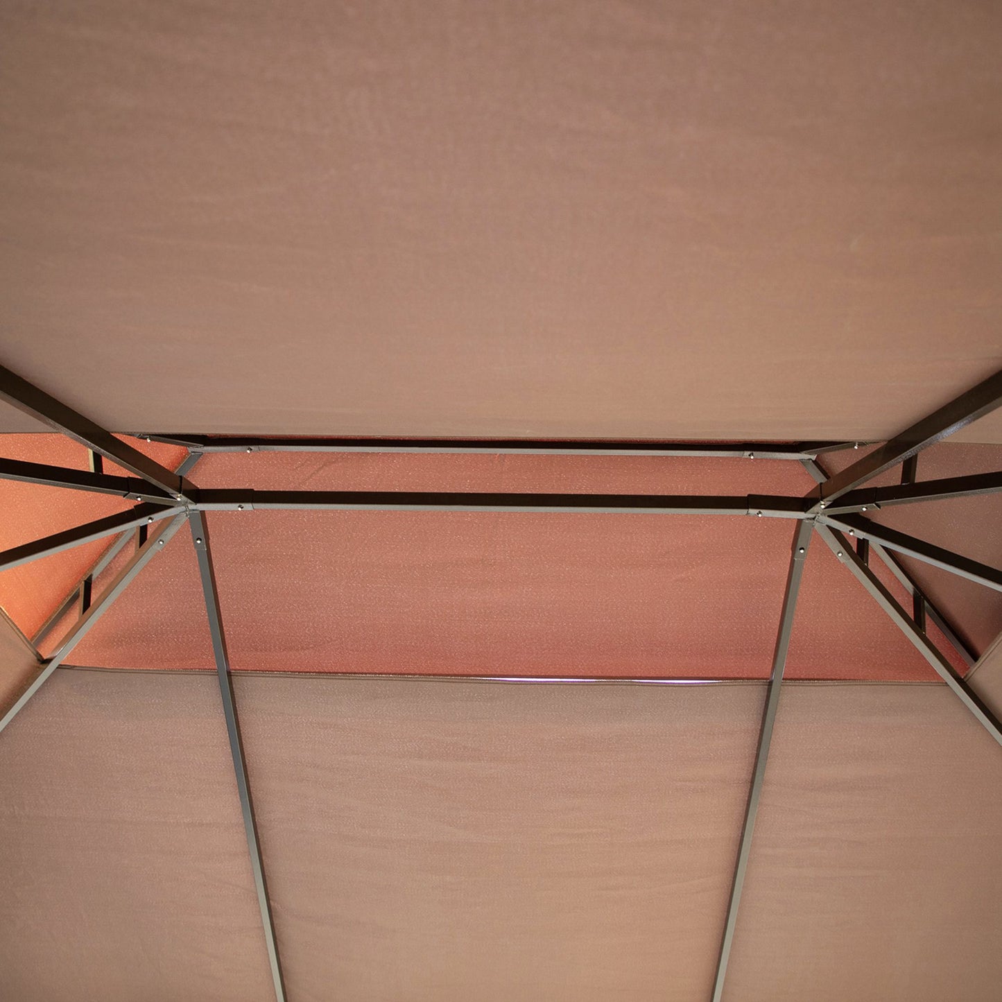 Outsunny 3 x 4m Aluminium Garden√Ç Gazebo, Marquee Canopy Shelter Pavilion Party Tent with Nets and Curtains for Garden and Deck, Coffee