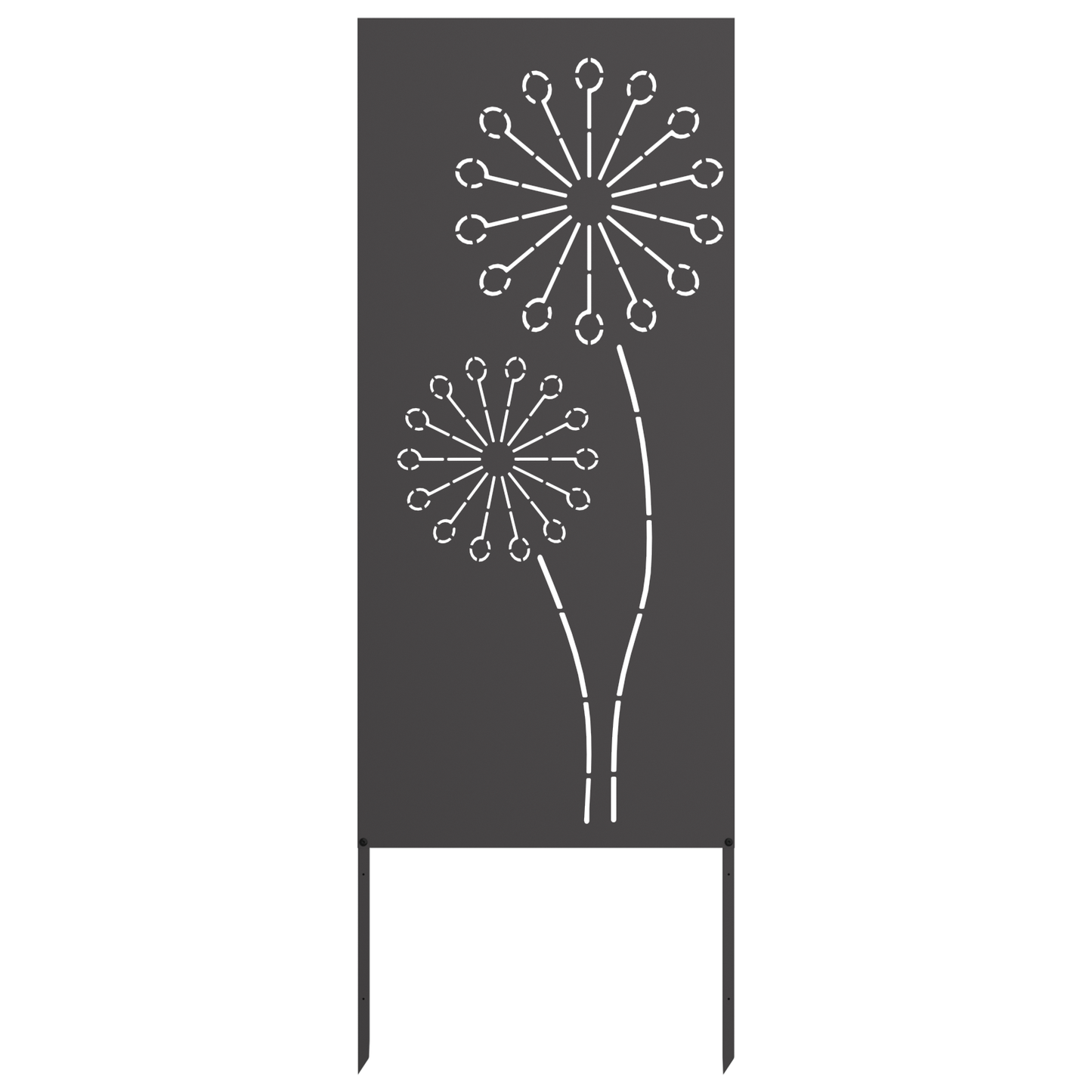 vidaXL Garden Privacy Screen Black 50 x 140 cm Cold-rolled steel 4