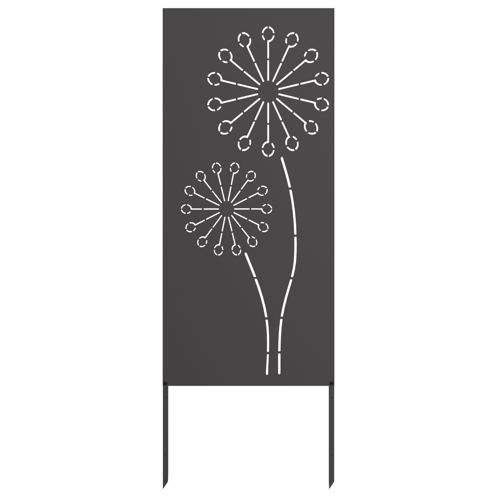 vidaXL Garden Privacy Screen Black 50 x 140 cm Cold-rolled steel 4