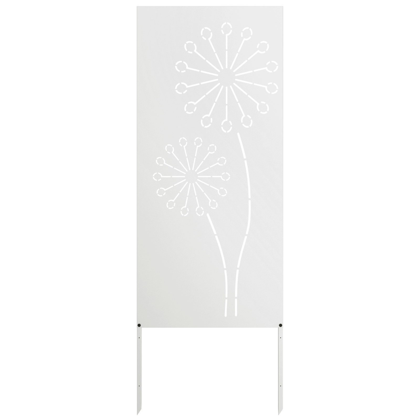 vidaXL Garden Privacy Screen White 50 x 140 cm Cold-rolled steel 4