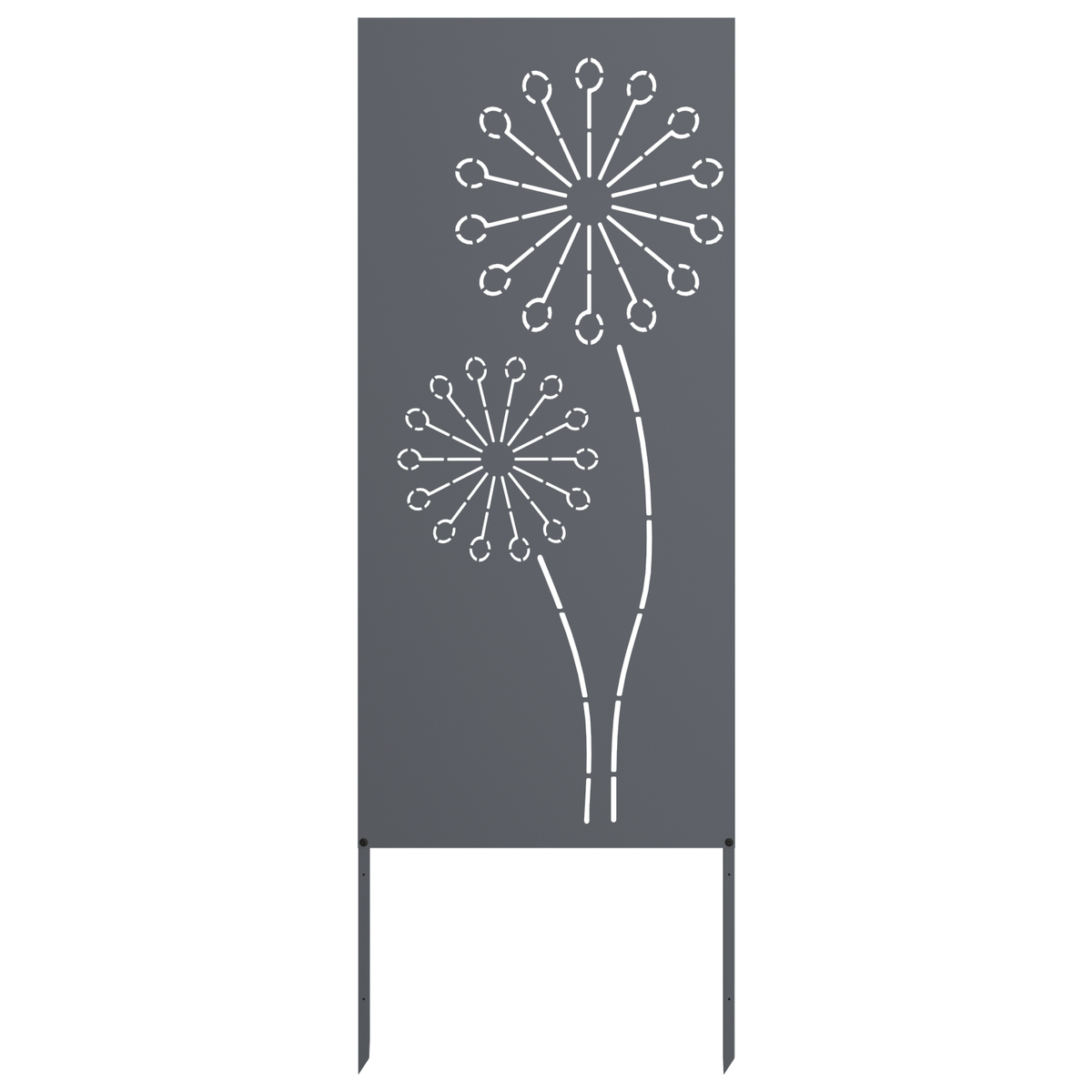 vidaXL Garden Privacy Screen Anthracite 50 x 140 cm Cold-rolled steel 4