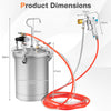 15L Pressure Paint Tank with Spray Gun and Adjusting Spray Range