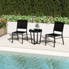 Patio Armless Chair with Breathable Seat and Backrest-2 Pieces