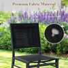 Patio Armless Chair with Breathable Seat and Backrest-1 Piece
