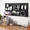 Wall-Mounted Pegboard Tool Organizing Kit with 28 PCS Hanging Accessories-Black