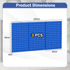 Wall-Mounted Pegboard Tool Organizing Kit with 28 PCS Hanging Accessories-Navy
