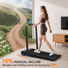 SPORTNOW Folding Treadmill Walking Pad, 2HP Portable Under Desk Treadmill with Handle, Running Jogging Walking Machine