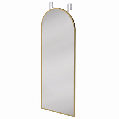 HOMCOM Full Length Hanging Mirror in Gold Tone