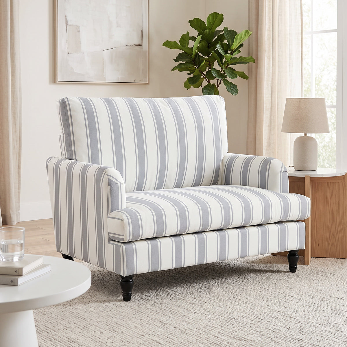 HOMCOM Velvet Single Sofa Armchair in Grey