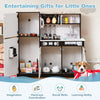 Play Kitchen Toy Set with Oven and Washing Machine for Aged 3+ Years Old-Black