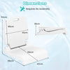 Poolside Chairs with Handle and Back Support for Edge of Pool-White
