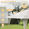 395 x 395 cm Pop up Canopy Tent with Vented Top and 8 Drainage Holes-Beige
