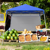 Pop up Canopy Tent with 1 Sidewall Outdoor Easy Setup Folding Gazebo Shelter-Blue