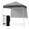 Pop up Canopy Tent with 1 Sidewall Outdoor Easy Setup Folding Gazebo Shelter-Grey