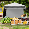 Pop up Canopy Tent with 1 Sidewall Outdoor Easy Setup Folding Gazebo Shelter-White