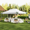 Pop-up Canopy Tent with 6 Detachable Sidewalls and Carrying Bag-White