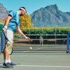Portable Badminton Net with Poles and Carrying Bag for Lawn-Blue