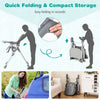 Portable Adjustable Highchair with Footrest and Detachable Tray for Babies-Grey