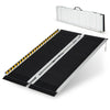 Portable Aluminum Wheelchair Ramp with Transition Plate-4FT