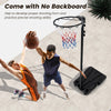 8.5-10 FT Adjustable Basketball Goal with Fillable Base for Kids Teenagers Adults