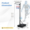 8.5-10 FT Adjustable Basketball Goal with Fillable Base for Kids Teenagers Adults
