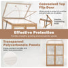 Portable Mini Wooden Greenhouse with 2 Removable Shelves