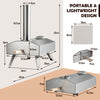 Portable Outdoor Stainless Steel Pizza Oven for Camping Picnic