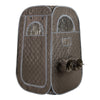Portable Steam Sauna Tent with 1000W 3L Steam Generator and Chair-Grey