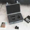Portable Grey Waterproof Hard Case with Customizable Fit Foam-Grey-56 x 44 x 22 cm