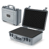 Portable Grey Waterproof Hard Case with Customizable Fit Foam-Grey-56 x 44 x 22 cm