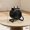HOMCOM 2000W Portable Ceramic Electric Heater with Fan - Black