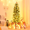 Pre-lit Artificial Pencil Christmas Tree with Warm White UL-listed Lights-6FT