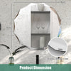 Premium Silver Polished Frameless Wall Mount Mirror