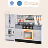 Pretend Play Kitchen Toy with Freestanding Refrigerator