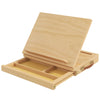Vinsetto Wooden Table Easel Box with Storage Portable Folding Artist Easel, Natural