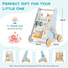 Push and Pull Learning Activity Center with Wheels-Blue