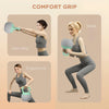 SPORTNOW 10KG Soft Kettlebell, Kettlebell with Non-Slip Handle for Home Gym, Weight Lifting, Strength Training, Green/Grey