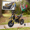 AIYAPLAY 12V Aprilia Licensed Kids Motorbike with Training Wheels, Spring Suspension, LED Headlight, USB, Music, Yellow/black